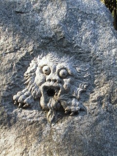 Mascherone della fontana presso Chiesa di S.Eurosia